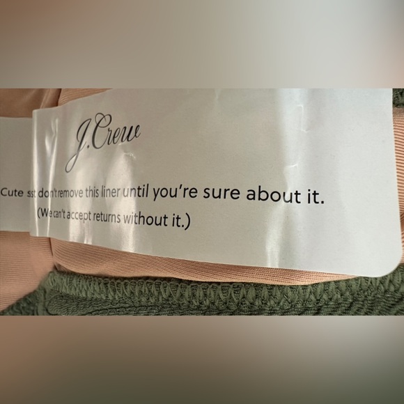 138 NWT | J. Crew Textured Green Bikini Bottom (size S) - Picture 5 of 8